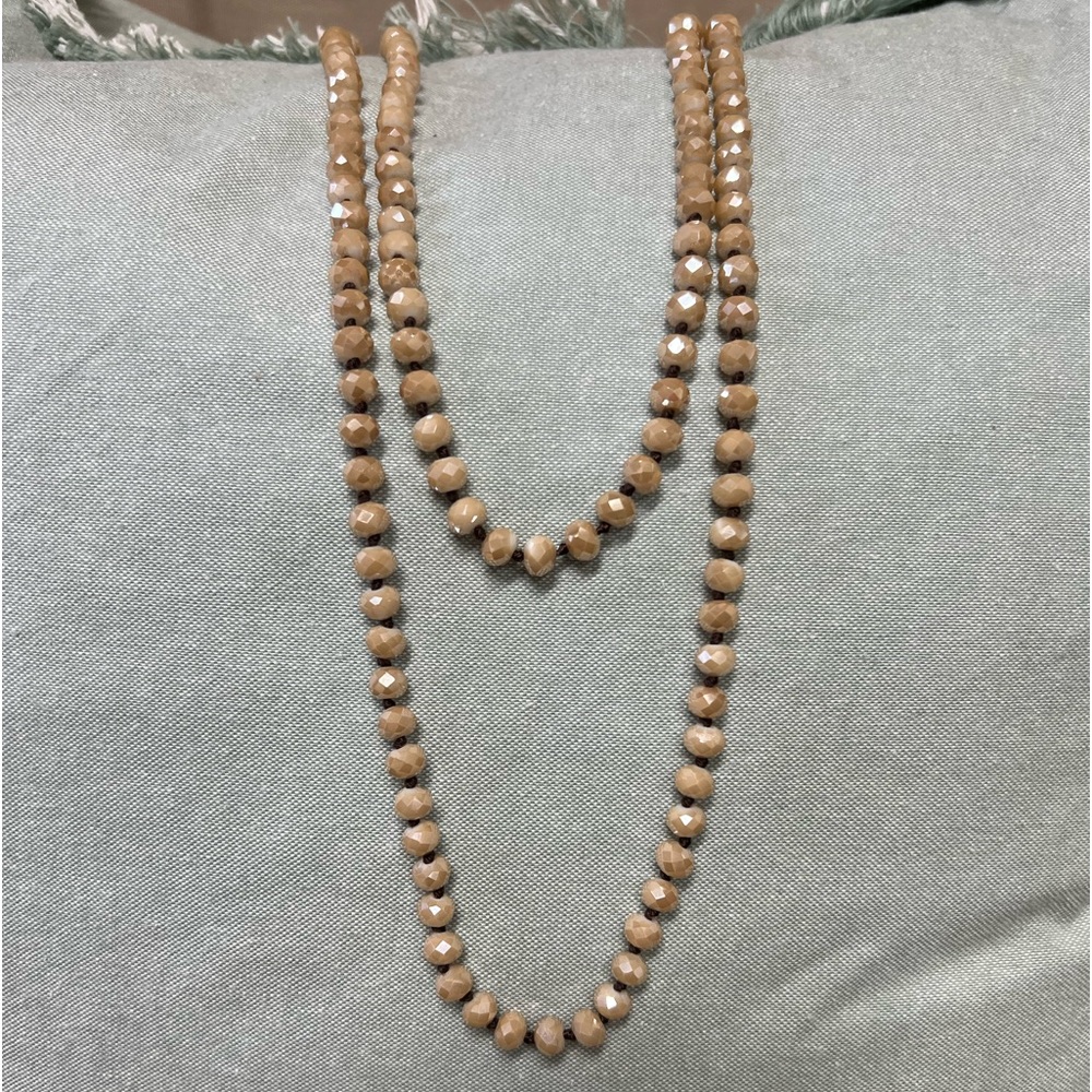 Long beaded necklace
